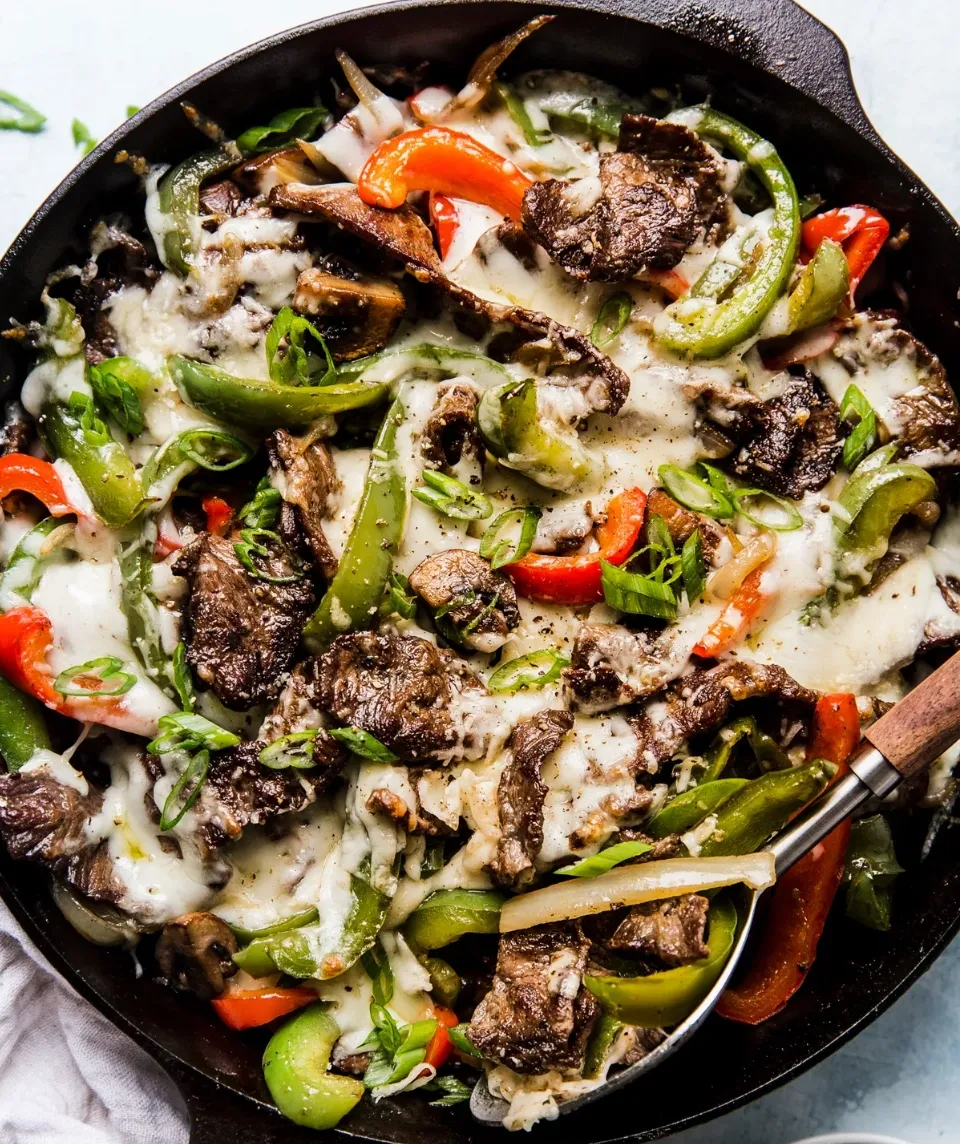 Philly Cheesesteak Skillet